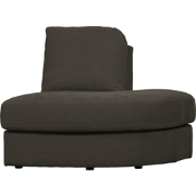vtwonen Family 1-Zits Bank Element Ronde Hoek Rechts -Polyester -Zwart