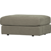 vtwonen Family Hocker - Polyester - Grijs - 43x90x98