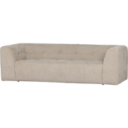 WOOOD Grid 3-Zits Bank - Stof - Zand - 73x230x98