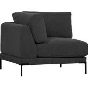 vtwonen Couple Hoek Bank Element - Polyester - Donkergrijs