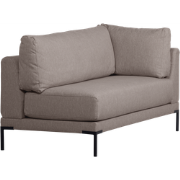 vtwonen Couple Eetbank Element Links - Polyester - Taupe - 73x80x170