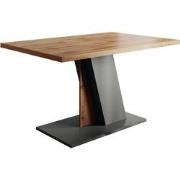 Meubella Eetkamertafel Brand - Eiken - Grijs - 138 cm