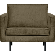 BePureHome Rodeo Fauteuil - Structure Velvet - Bonsai - 85x105x86