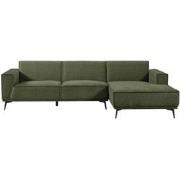 Tower living Leeds 2,5-seater AL + Chaise Lounge R - Bottle Green