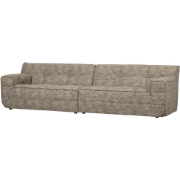 WOOOD Timor 4-Zits Bank - Polyester - Naturel Melange - 81x297x92