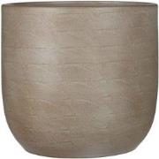 Mica Decorations Nora Bloempot - H24 x Ø25 cm - Terracotta - Taupe