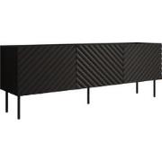 Meubella TV-Meubel Laguna - Zwart - 165 cm
