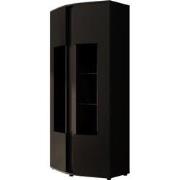 Meubella Vitrinekast Minsk - Zwart - 87 cm