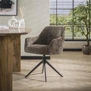 Hoyz Collection - Armstoel Pull Draaibaar - 2 Stuks - Rich Taupe