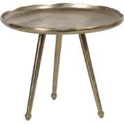 Clayre & Eef Bijzettafel  Ø 69x52 cm Goudkleurig Aluminium Rond