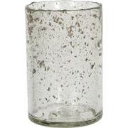 Clayre & Eef Theelichthouder  Ø 13x19 cm Glas Rond Waxinelichthouder