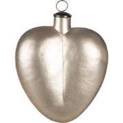 Clayre & Eef Kerstbal XL  20x9x25 cm Goudkleurig Glas Hartvormig Kerst...