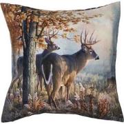 Clayre & Eef Kussenhoes  45x45 cm Bruin Polyester Vierkant Rendieren S...