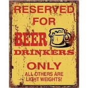 Clayre & Eef Tekstbord  20x25 cm Geel Ijzer Beer Wandbord