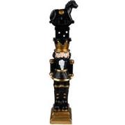 Clayre & Eef Kerstdecoratie Notenkraker 23 cm Zwart Polyresin