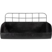 Clayre & Eef Wandrek  38x14x20 cm Zwart Ijzer Muurrek