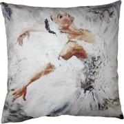 Clayre & Eef Kussenhoes  45x45 cm Wit Polyester Sierkussenhoes