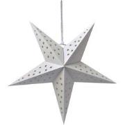 Clayre & Eef Hangende ster 45x15x45 cm Wit Papier