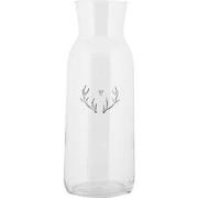 Clayre & Eef Karaf 1000 ml Transparant Glas Gewei