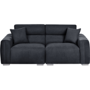 Beliani FAUSKAN - Driezitsbank-Zwart-Polyester