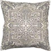 Clayre & Eef Kussenhoes  50x50 cm Grijs Groen Katoen Vierkant Sierkuss...