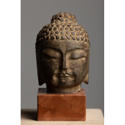Fine Asianliving Boeddhahoofd Steen Handgesneden