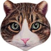 Clayre & Eef Onderzetters Pannen Kat 20x20 cm Bruin Keramiek