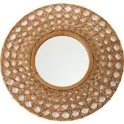 Fine Asianliving Ronde Wandspiegel Frame Handgeweven Tapnigi D70x6cm