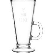 Clayre & Eef Theeglas  250 ml Glas Hart Me time Theemok