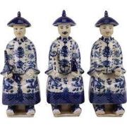 Fine Asianliving Chinese Keizers Zittend Porselein Drie Generaties