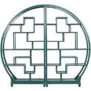 Fine Asianliving Chinese Boekenkast Ronde Display Open Kast Teal