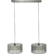 AnLi Style Hanglamp 2L stringshade metal