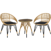 Beliani PELLARO - Bistroset-Natuurlijk-PE rotan