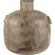 J-Line - Vaas Antiek Rond Bruin Small - 44x44x47cm