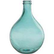 J-Line - Vaas Lissabon Glas Aqua Small - 27x27x43cm