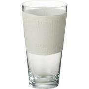 J-Line - Vaas Delph Glas Transparant/wit Extrasmall - 14x14x25cm