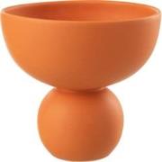 J-Line - Vaas Schaal Porselein Terracotta - 20x20x19cm