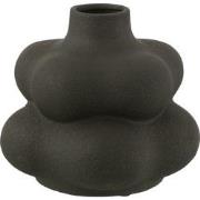 J-Line - Vaas Lio Klei Zwart Small - 30.5x30.5x27.5cm