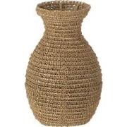 J-Line - Vaas Lise Zeegras Natuur Small - 23x23x38cm
