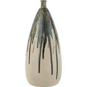 J-Line - Vaas Verf Keramiek Naturel/groen Small - 22x22x51cm