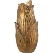 J-Line - Vaas Nebu Bloemblad Goud Small - 24x24x51.5cm
