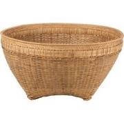 J-Line - Mand Extra Large Rond Rotan Naturel - 85x85x42cm