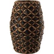 J-Line - Mand Roni Lang Waterhyacint Zwart/bruin - 41.5x41.5x60.5cm