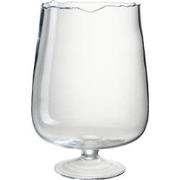 J-Line - Windlicht Op Voet Onregelmatige Rand Glas Transparant Large -...