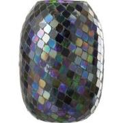 J-Line - Windlicht Mozaiek Glas Paars Extra Large - 18x18x25cm