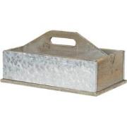 Clayre & Eef Opbergkist  28x13x18 cm Bruin Grijs Hout Rechthoek Speelg...