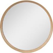 Clayre & Eef Spiegel  Ø 80 cm Bruin Hout Rond Grote Spiegel