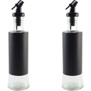 OTIX Olijfolie Fles - Azijnfles - Oliefles - 2 stuks - Zwart - 350ml -...