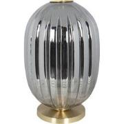 Clayre & Eef Tafellamp  Ø 20x35 cm  Grijs Metaal Bureaulamp