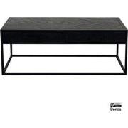 Benoa Jax 2 Drawer Coffee Table Black 120 cm